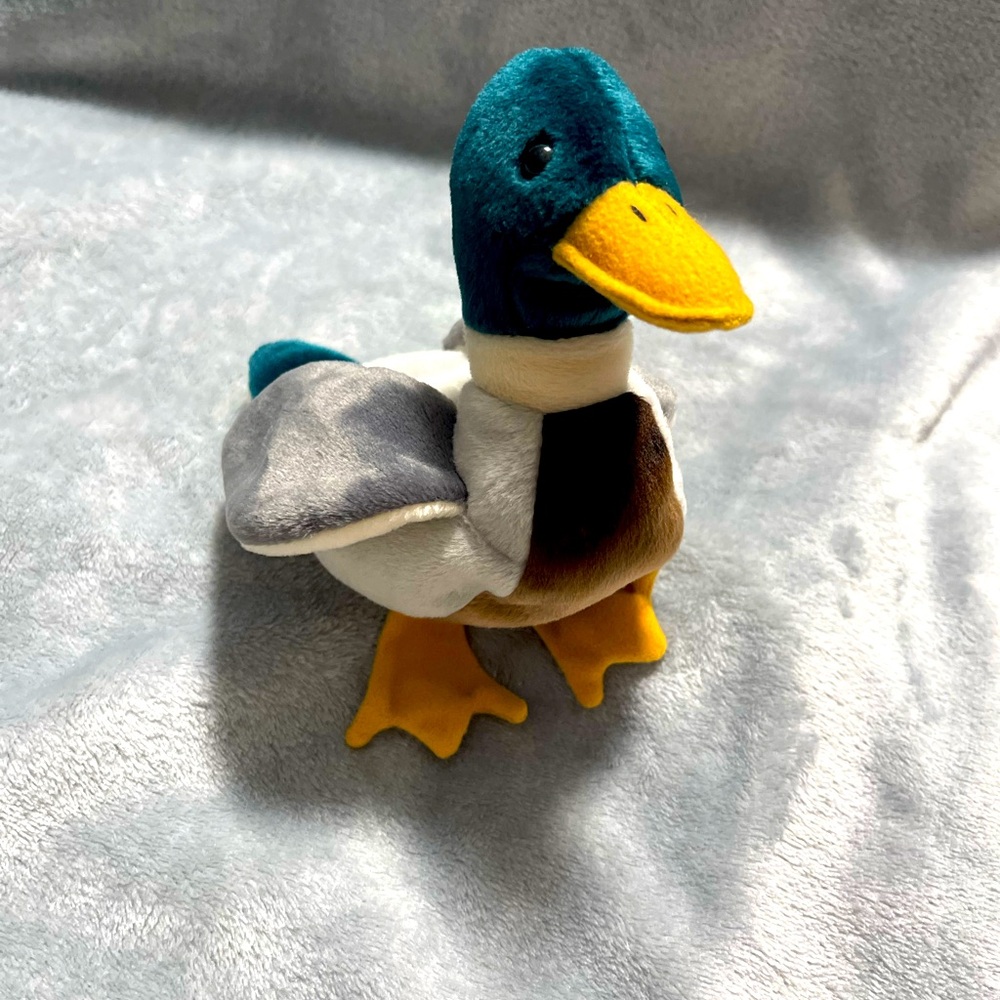 🦆 TY Beanie Baby “Jake” the Duck (1998) – Tag Error, Great Colors